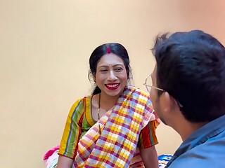 esposa india cachonda follada duro con sari colorido