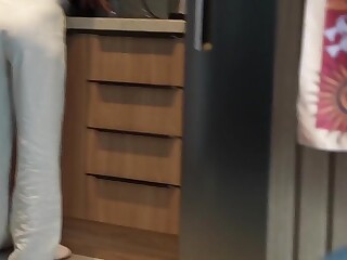 BootyFrutti Blonde Stepmom Big Ass Red Panties POV Handjob